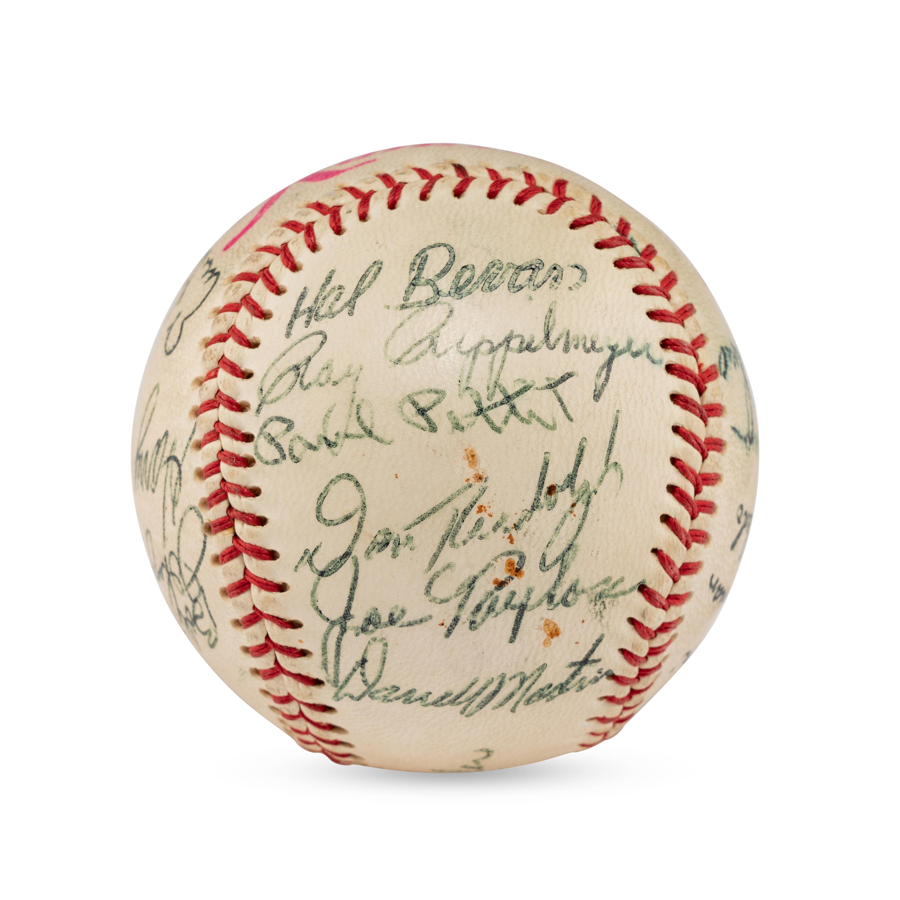 A 1960 Seattle Rainers Team Signed Autograph Baseball