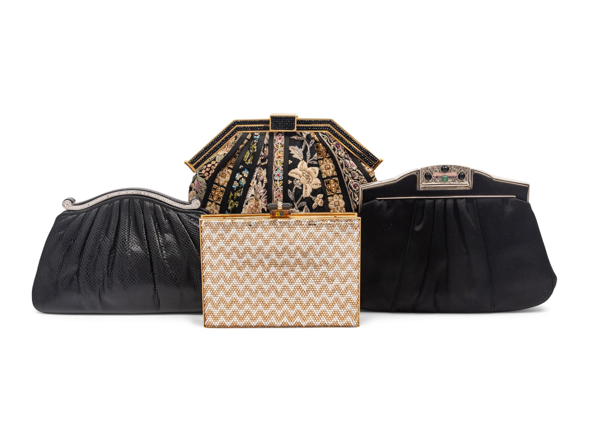Four Judith Leiber Evening Clutches