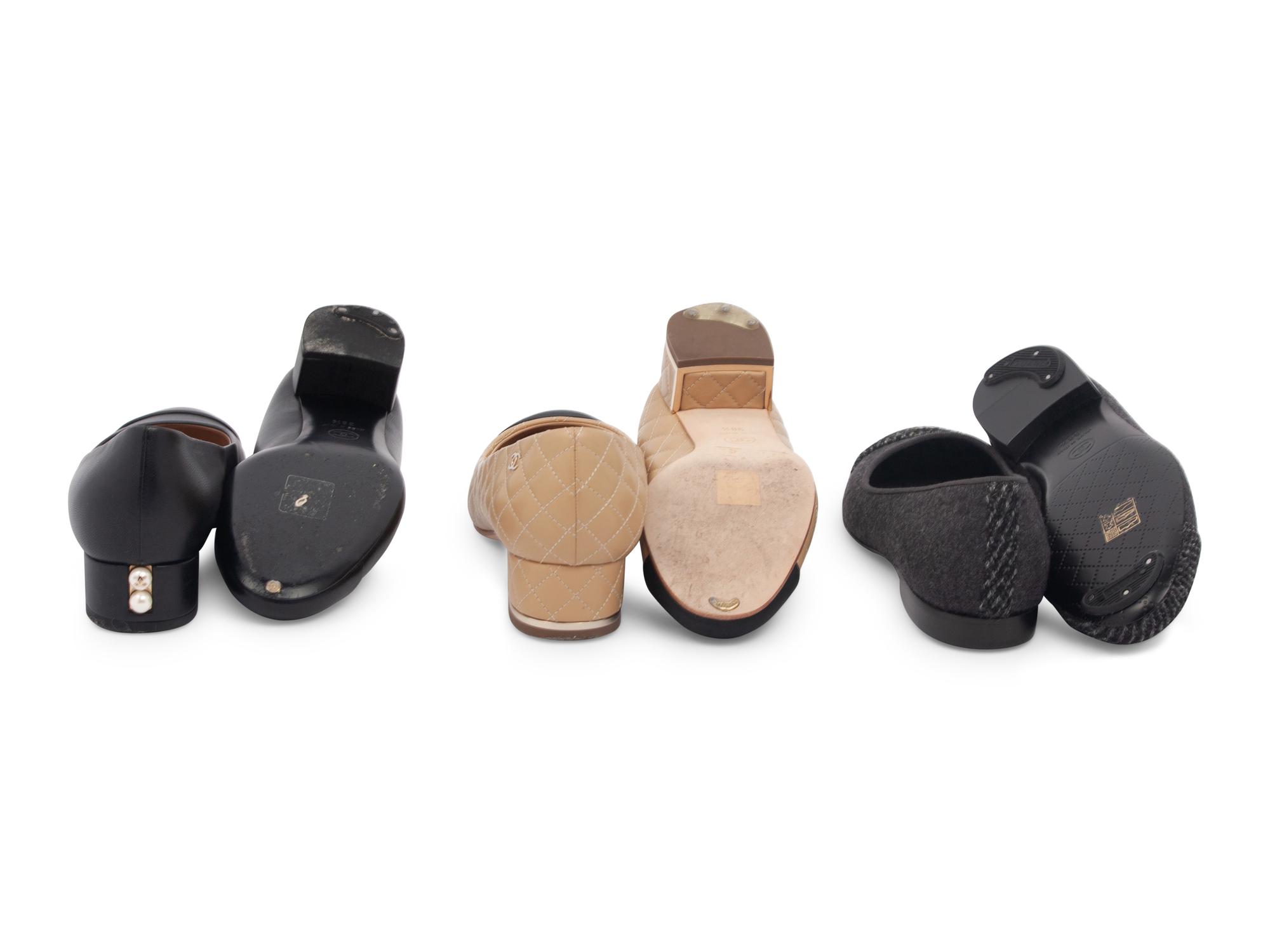 Three Pairs of Chanel Shoes