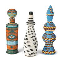 Collection of Paiute Beaded Decanters