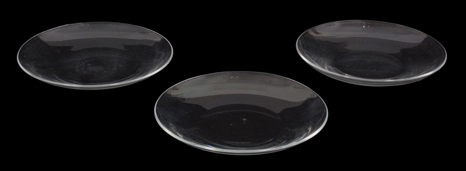 A Steuben Glass Dessert Service Diameter of plate 8 3/8 inches. — 20TH CENTURY