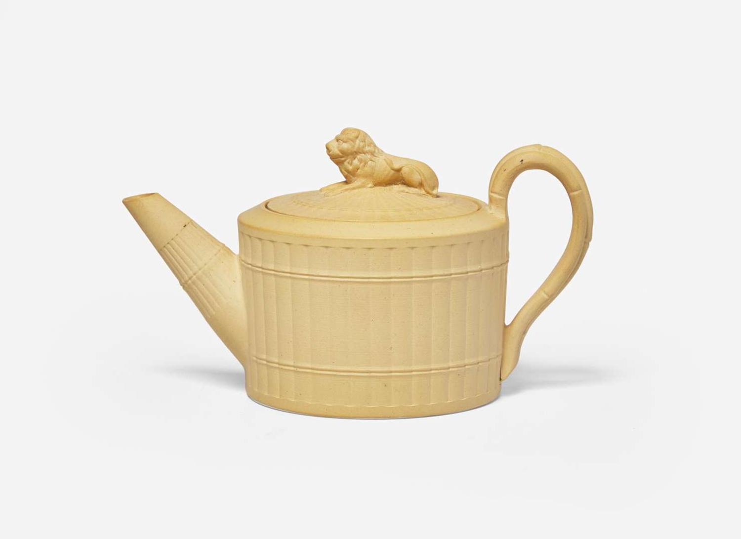 A Miniature Wedgwood Caneware Teapot, UK, circa 1800