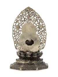 A Japanese Bronze Figure of Seated Buddha