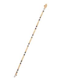 YELLOW GOLD, SAPPHIRE AND DIAMOND BRACELET