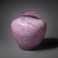 Lavender Cluthra Swirl vase