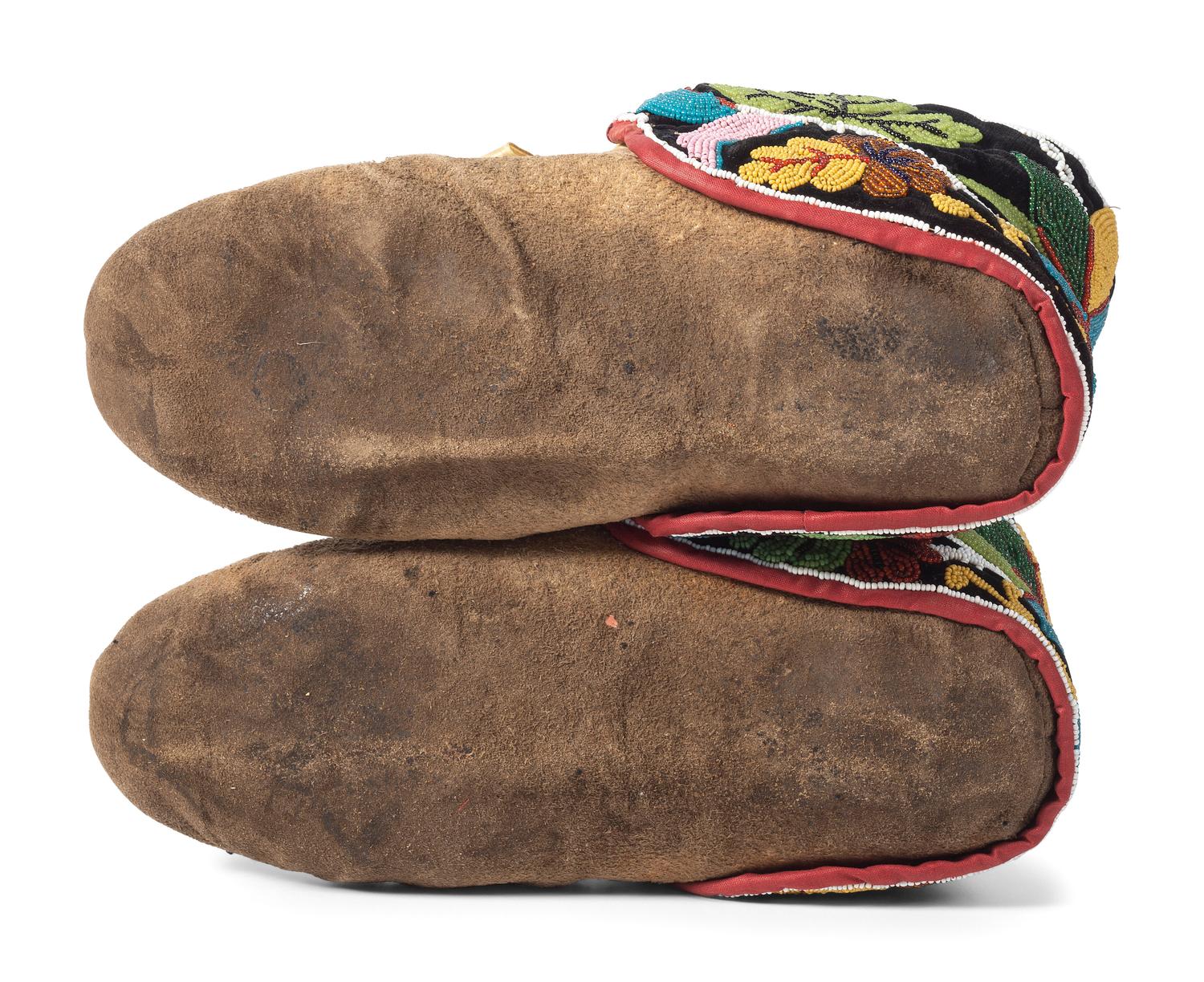 Great Lakes Beaded Moose Hide Moccasins