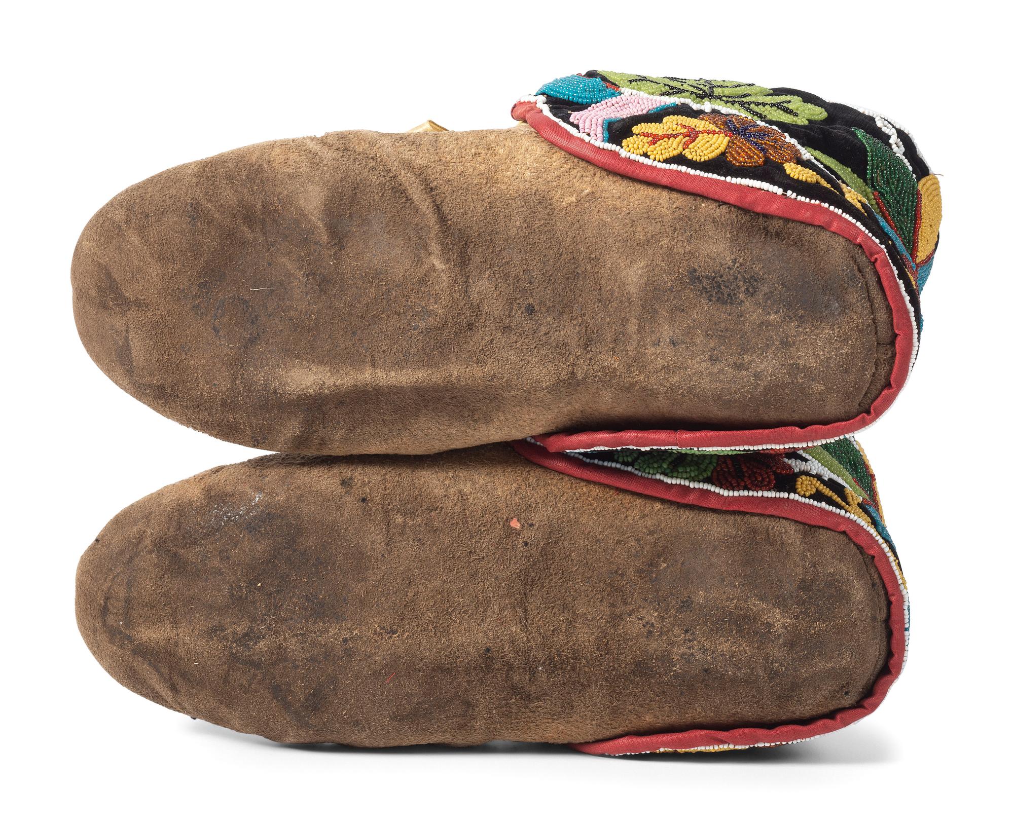 Great Lakes Beaded Moose Hide Moccasins