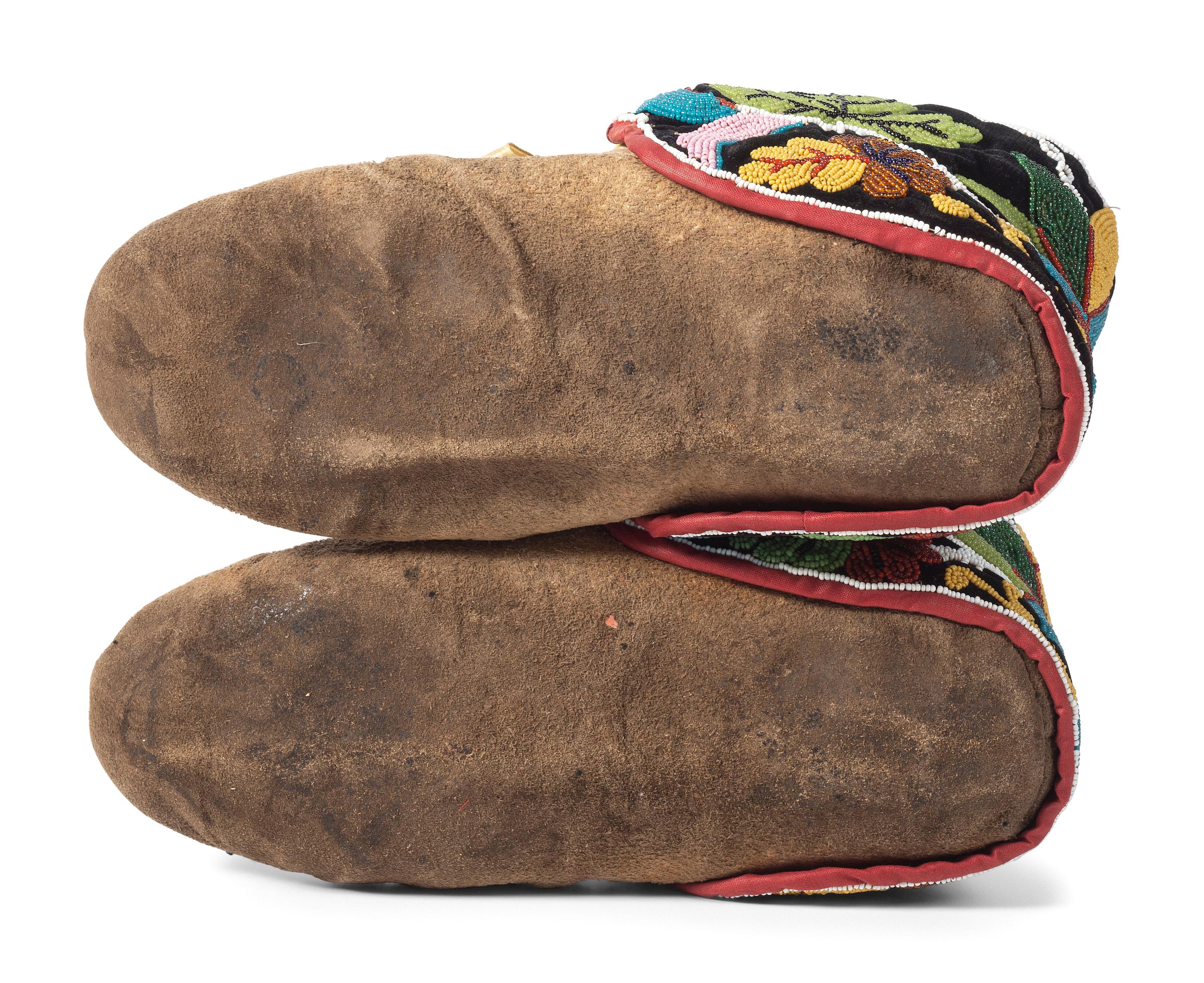 Great Lakes Beaded Moose Hide Moccasins