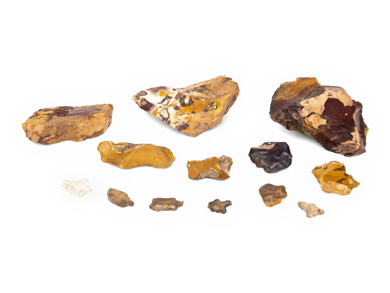 Thirteen Neolithic Stone Cores