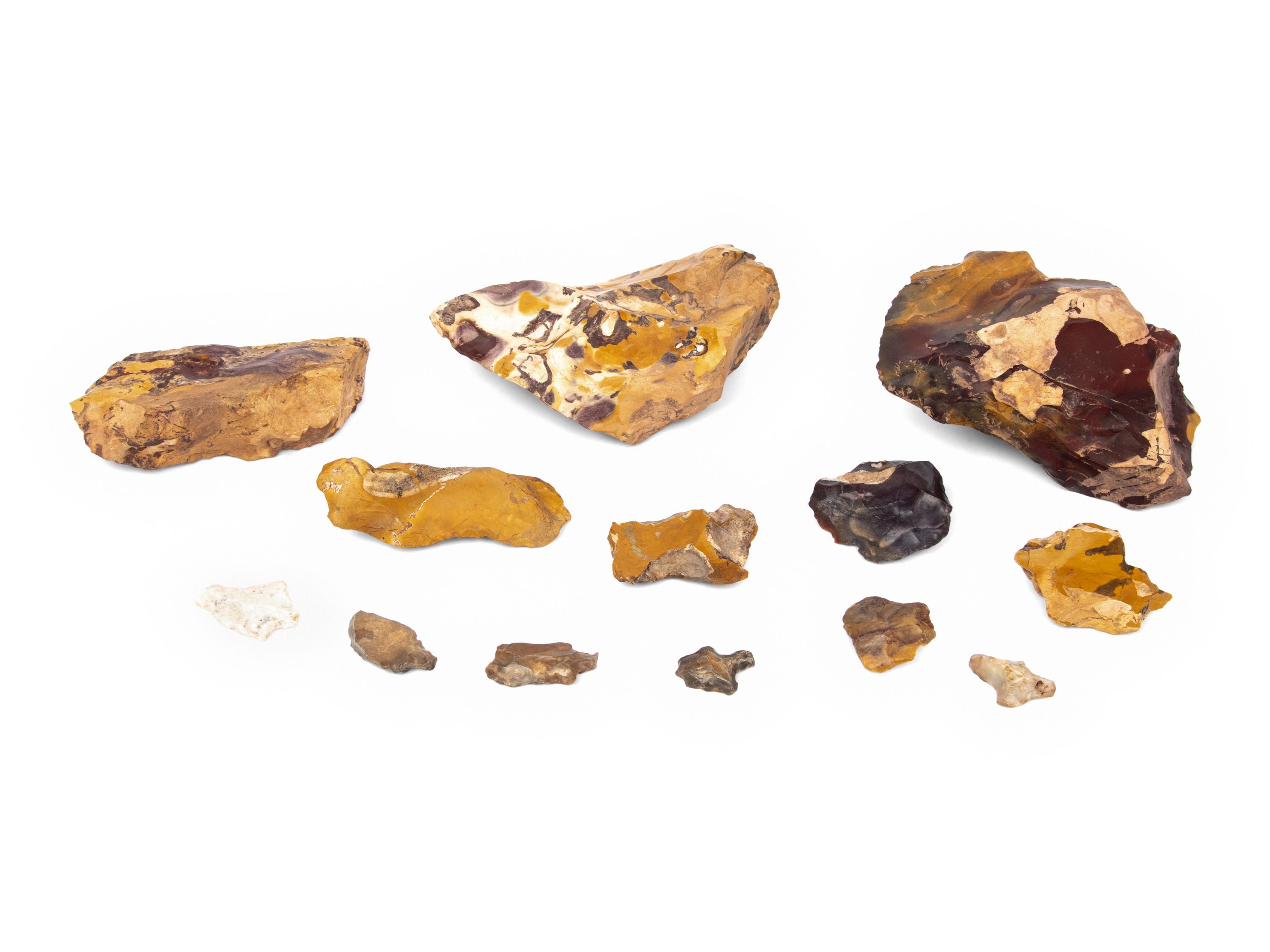 Thirteen Neolithic Stone Cores
