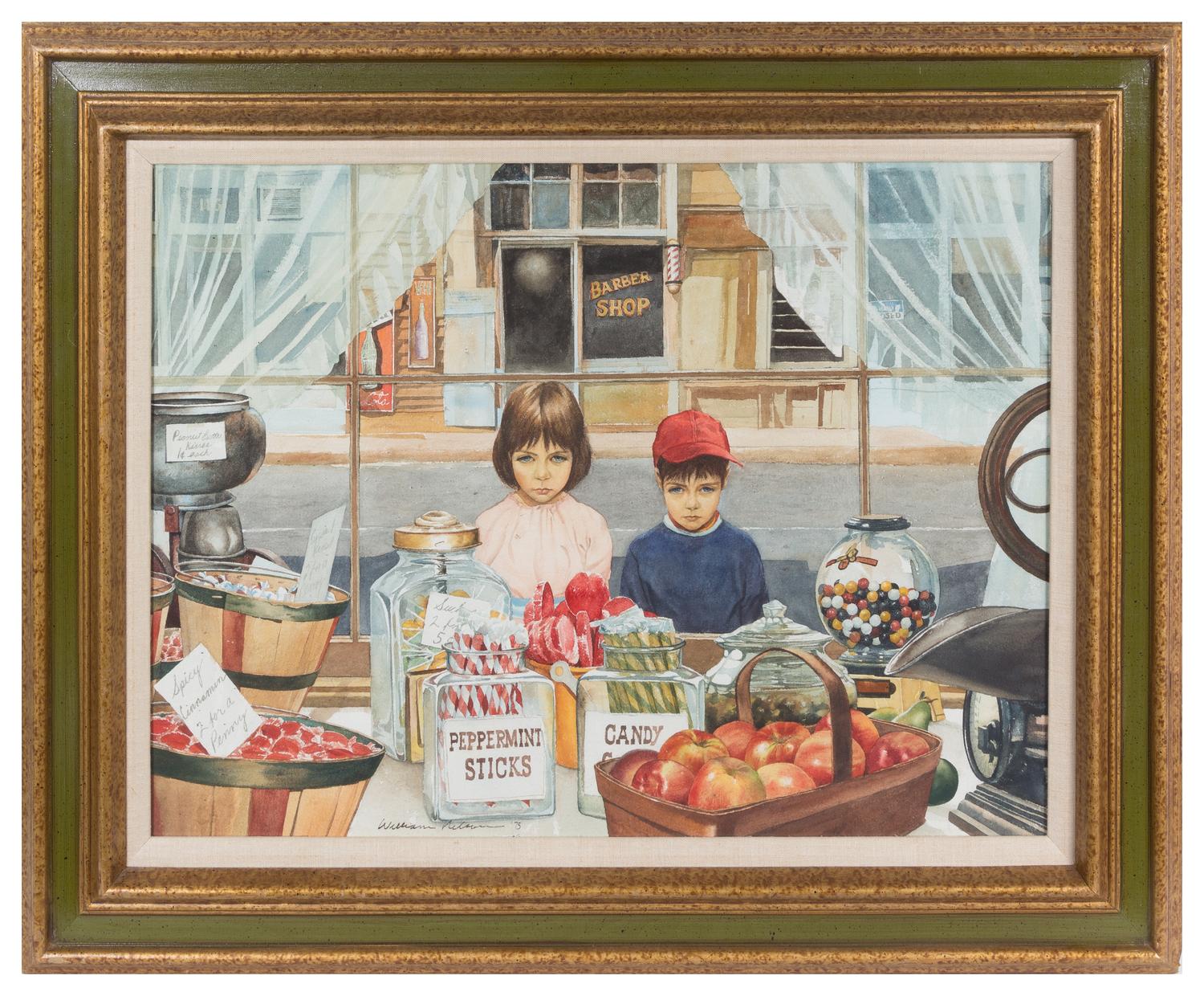 William Nelson, (American, b. 1942), Children in Candy Shop Window, 1975