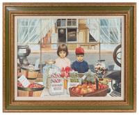 William Nelson, (American, b. 1942), Children in Candy Shop Window, 1975