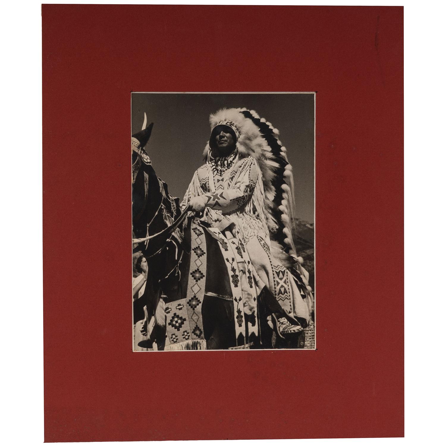[NATIVE AMERICANS]. A group of 21 prints and photographs of Native American subjects, incl. examples by L.A. Huffman and Detroit Photographic Co.