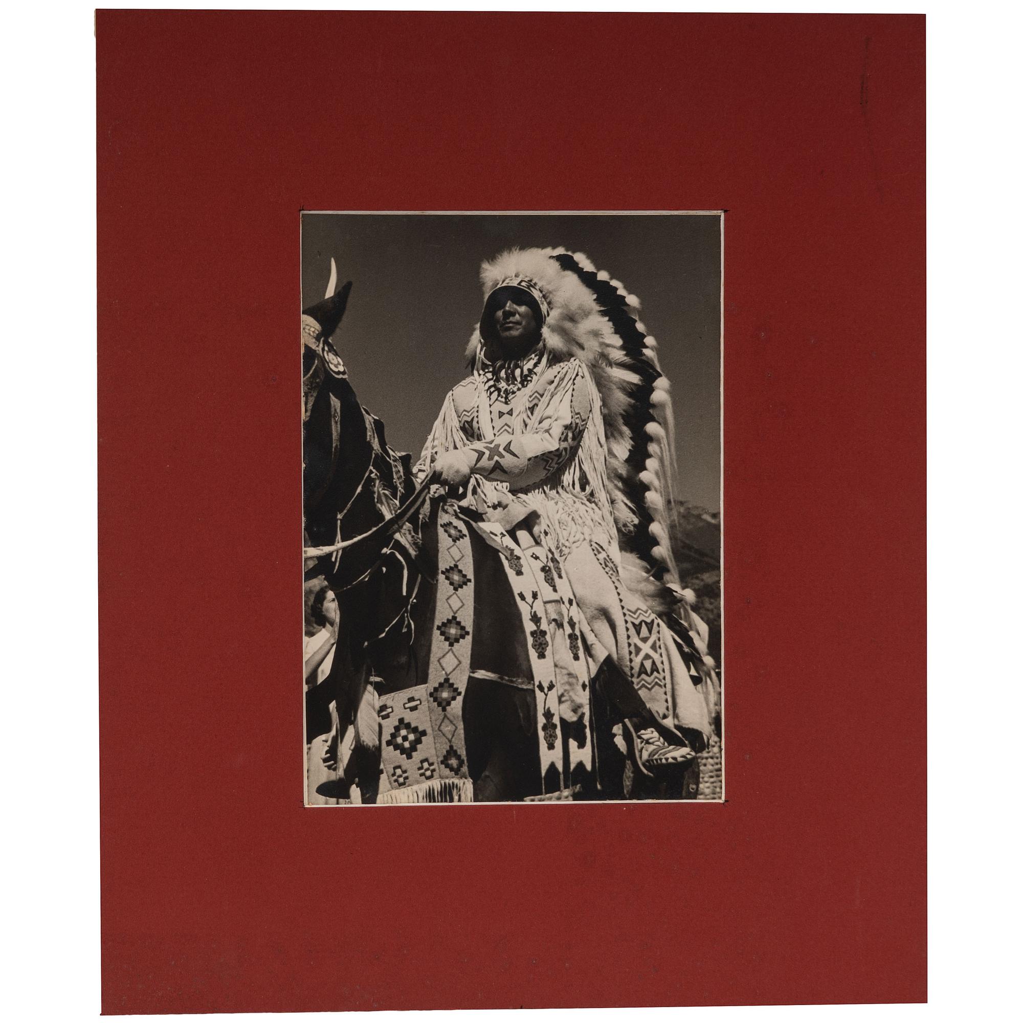 [NATIVE AMERICANS]. A group of 21 prints and photographs of Native American subjects, incl. examples by L.A. Huffman and Detroit Photographic Co.