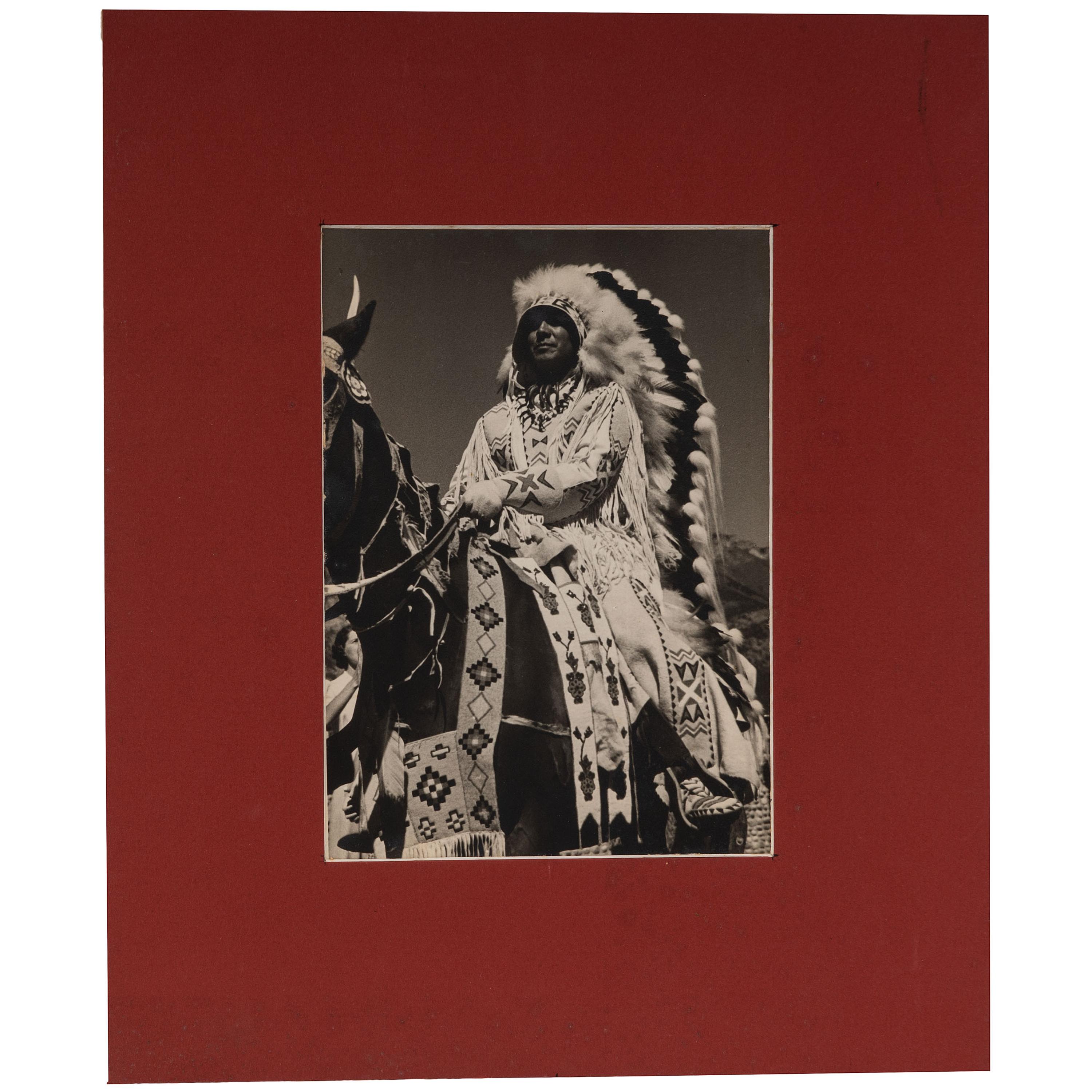 [NATIVE AMERICANS]. A group of 21 prints and photographs of Native American subjects, incl. examples by L.A. Huffman and Detroit Photographic Co.