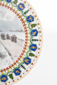 A Kornilov Bros. Porcelain Cabinet Plate