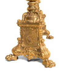 A Pair of French Gilt Bronze Torchères
