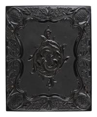 [EARLY PHOTOGRAPHY]. Quarter plate daguerreotype of Boston & Worcester Railroad locomotive, Mercury . [Massachusetts?]: [ca 1847?].