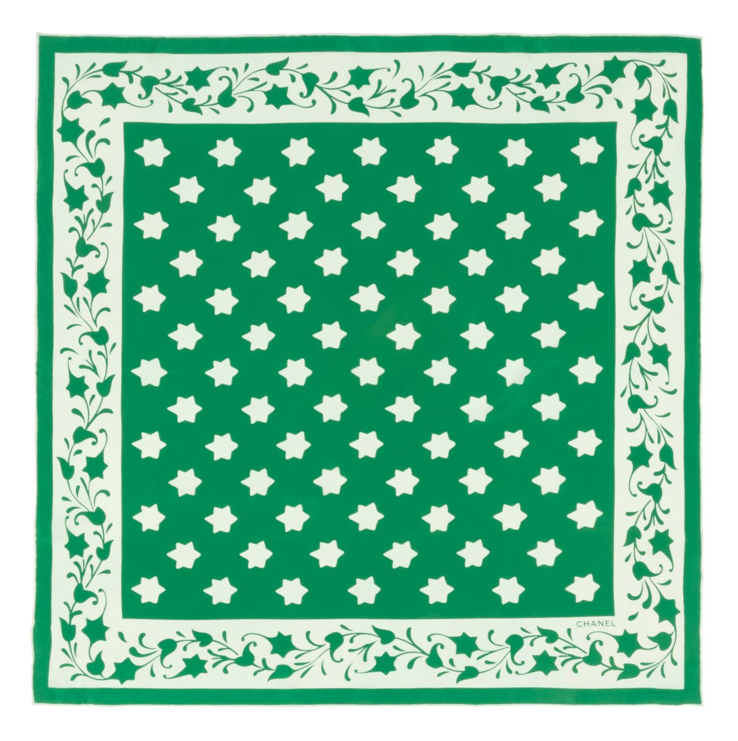 Collection of Seven Designer Silk Scarves, 1970-90s