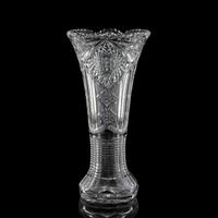 A Brilliant-Period Cut Glass Trumpet Vase