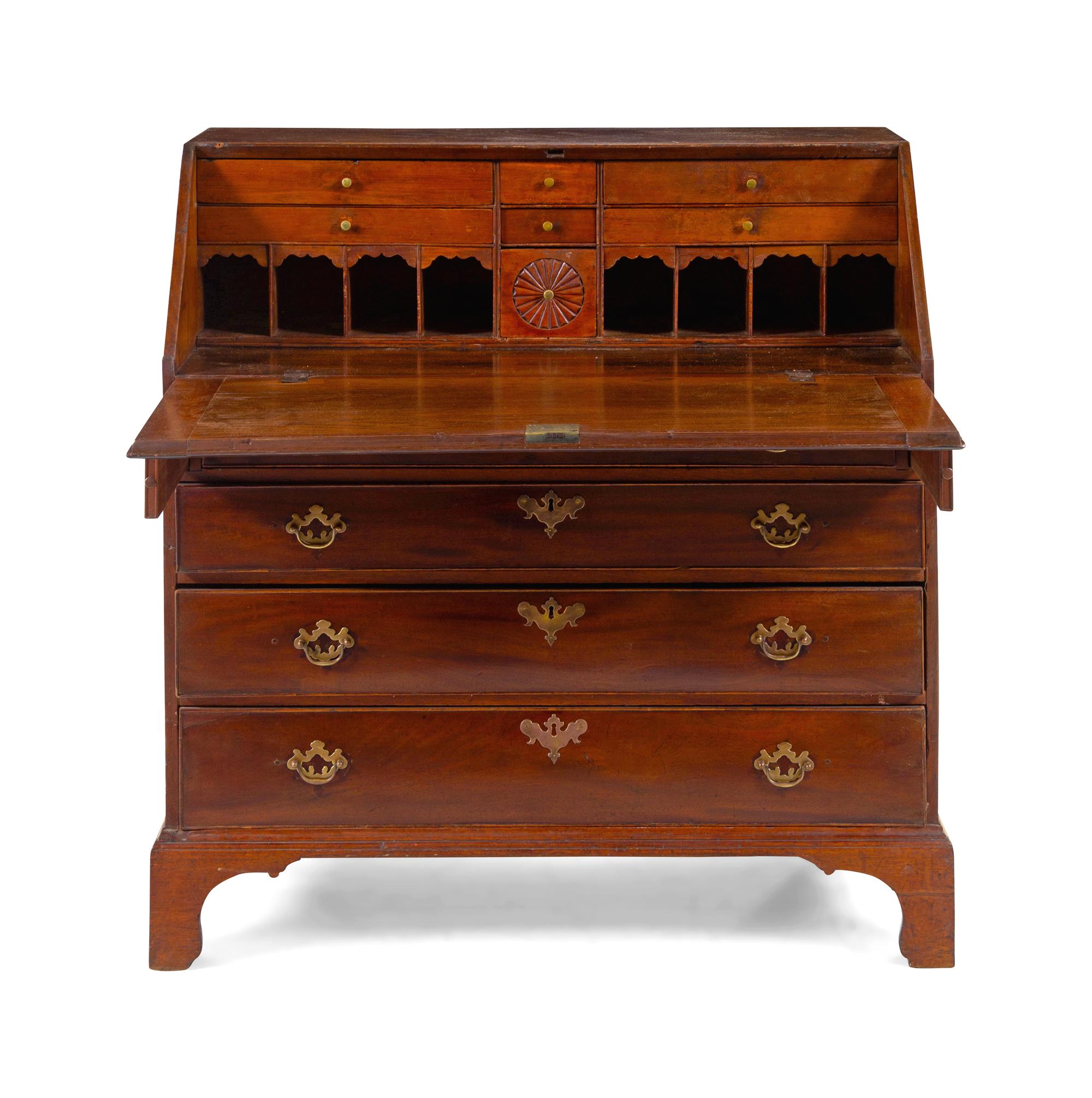 A Federal Mahogany Slant-Front Desk