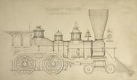 [Americana] [Railroad] Krausch, Theodore. Freight Engine. New York & Erie R.R.