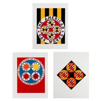 Robert Indiana (American, 1928-2018) — Three prints from The American Dream, 1997
