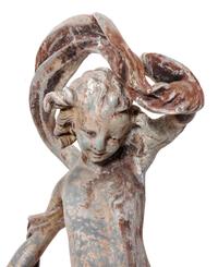 A Cast Lead Fountain Statue