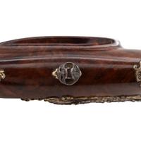 Contemporary Flintlock Jaeger Rifle with Boar Hunting Motifs by John B. Derrick (American, b.1936)