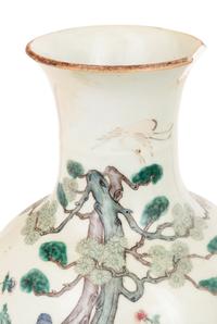 Two of Chinese Famille Rose Porcelain Vases