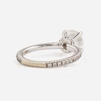 An 18K White Gold and Diamond Ring 1.25 Carat Colorless (D) Internally Flawless (IF) Round Brilliant Diamond, GIA Certified