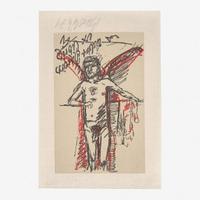 Georg Baselitz (German, b. 1938) Ex-libris Walter Bareiss