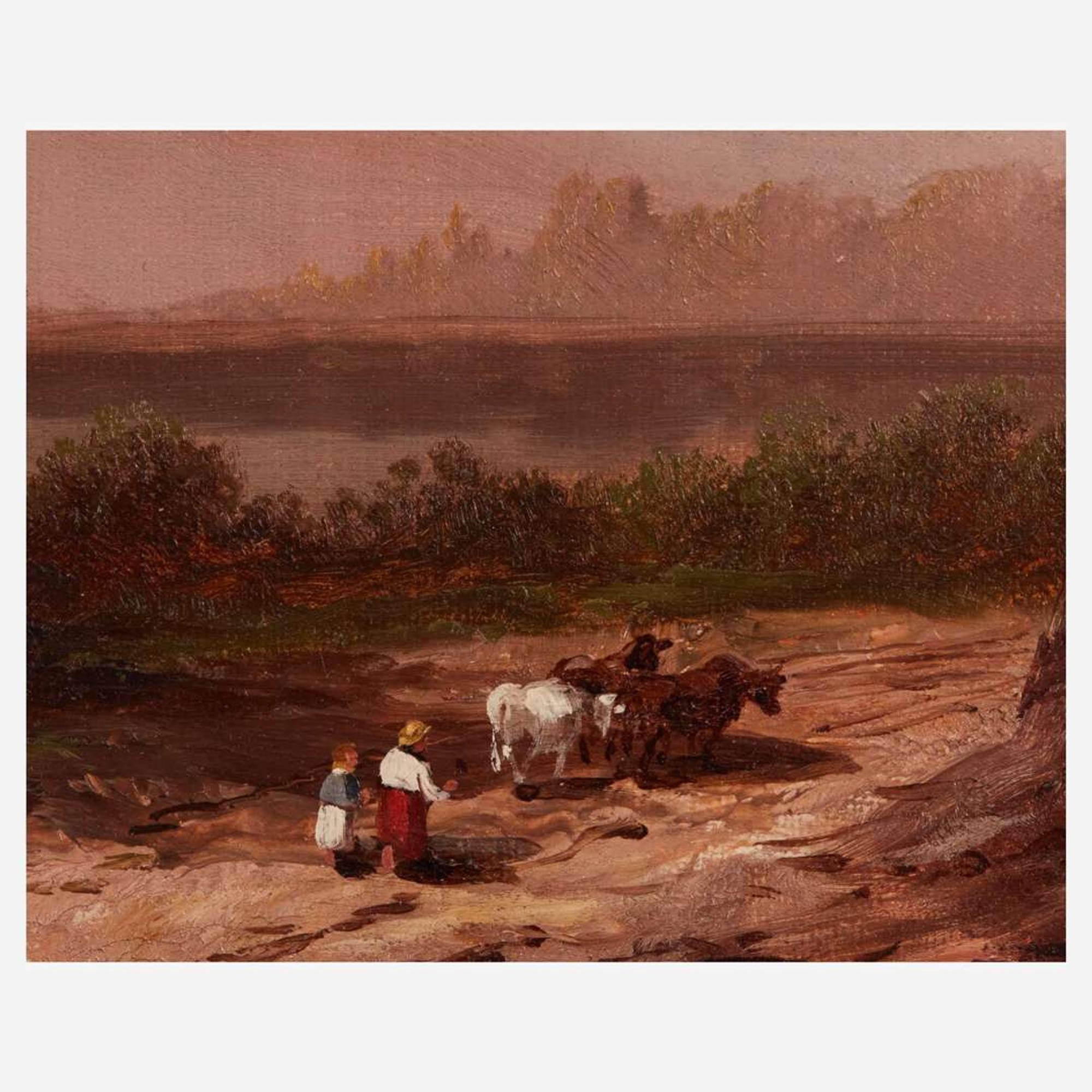 Xanthus Russell Smith (American, 1839–1929) Figures On their Way to Vermont