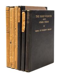 MILLAY, EDNA ST VINCENT. A group of six first editions.