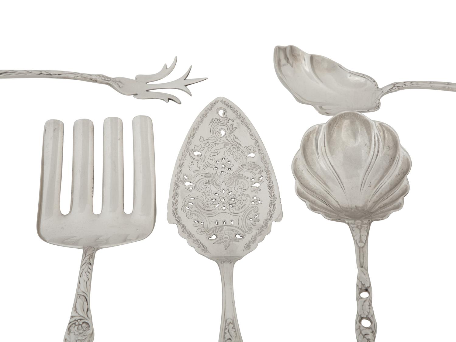 A Group of American Silver Serving Articles