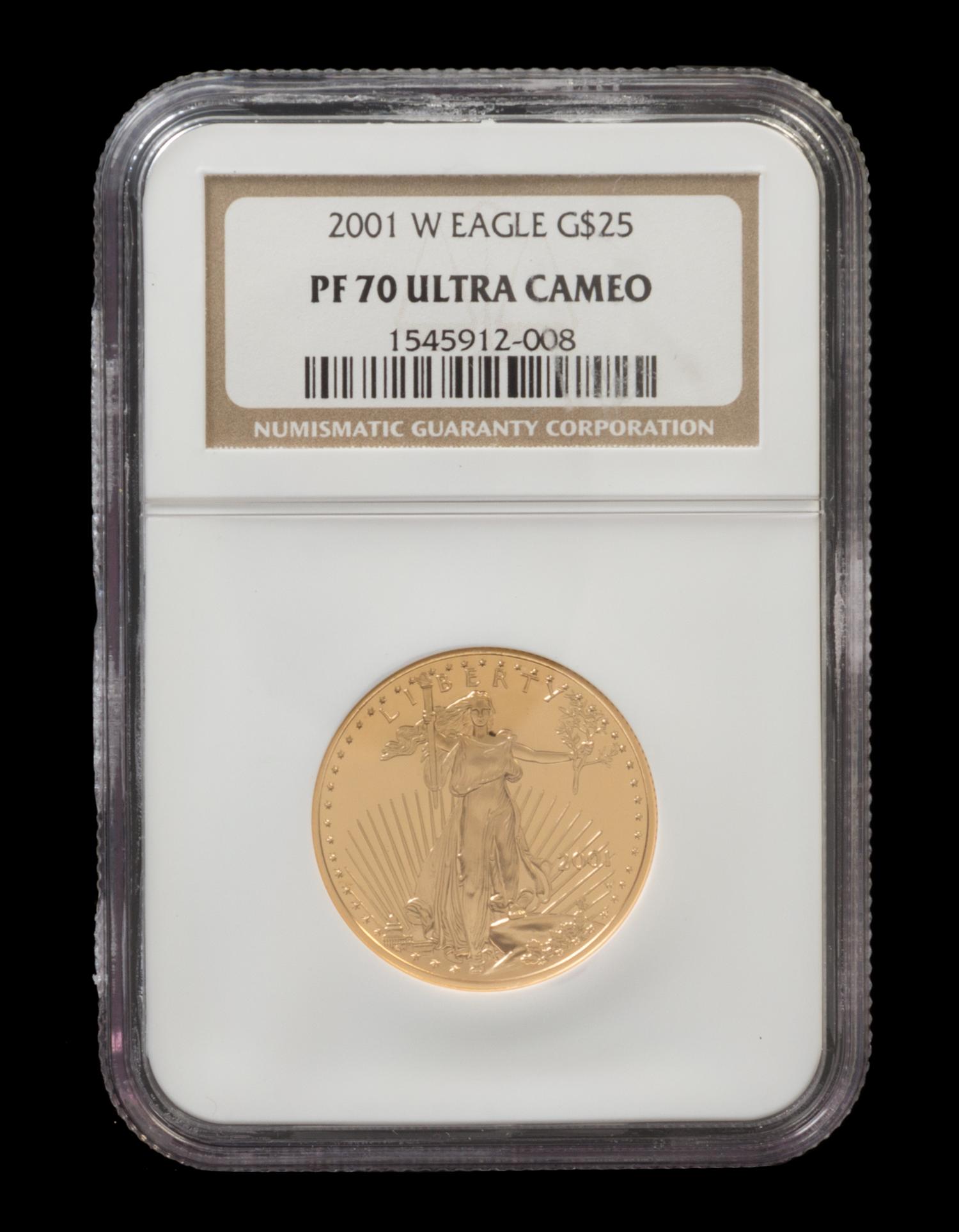 A United States 2001-W Eagle $25 Gold Proof