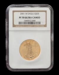 A United States 2001-W Eagle $25 Gold Proof