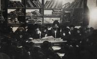 Roman Vishniac (1897-1990) Munkatch, Baruch Rabinovitch examining the Yeshiva, 1938