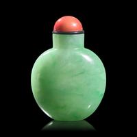 A Chinese Jadeite Snuff Bottle