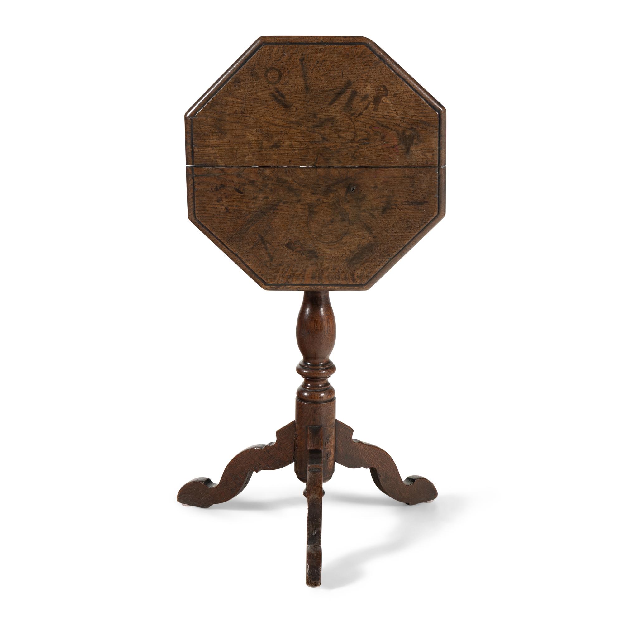 An English Oak Tripod Table