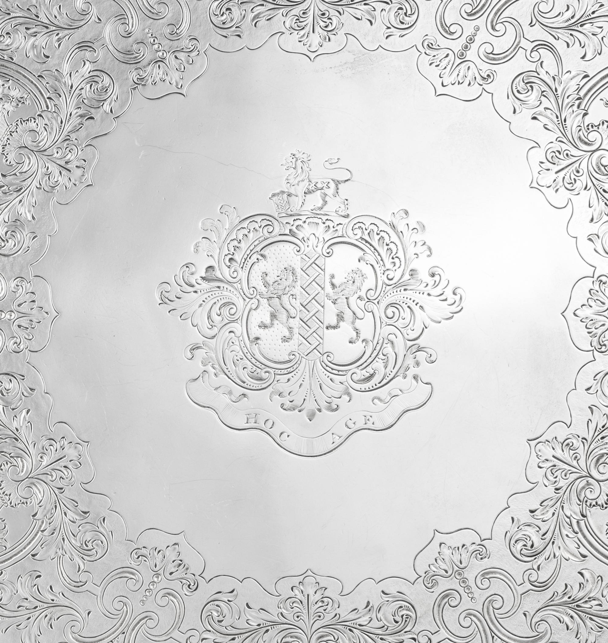A Paul Storr Silver Tray