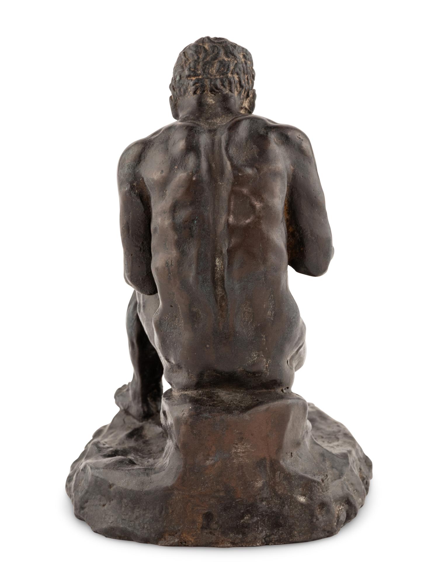 A French Bronze of a Seated Male Figure