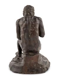 A French Bronze of a Seated Male Figure