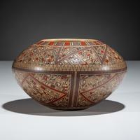 Polychrome Pottery Bowl, Shard Design