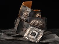 Navajo Silver Concha Belt