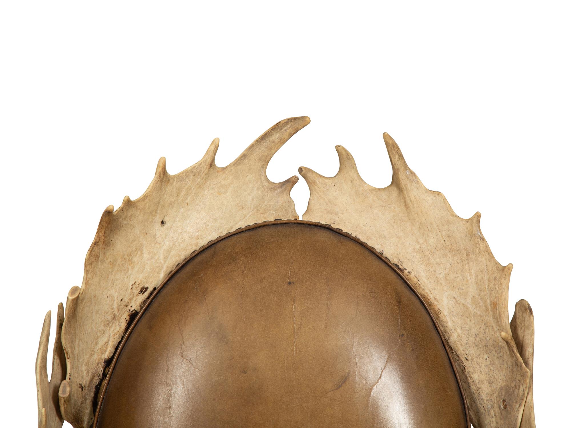 A Victorian Stag Horn Armchair