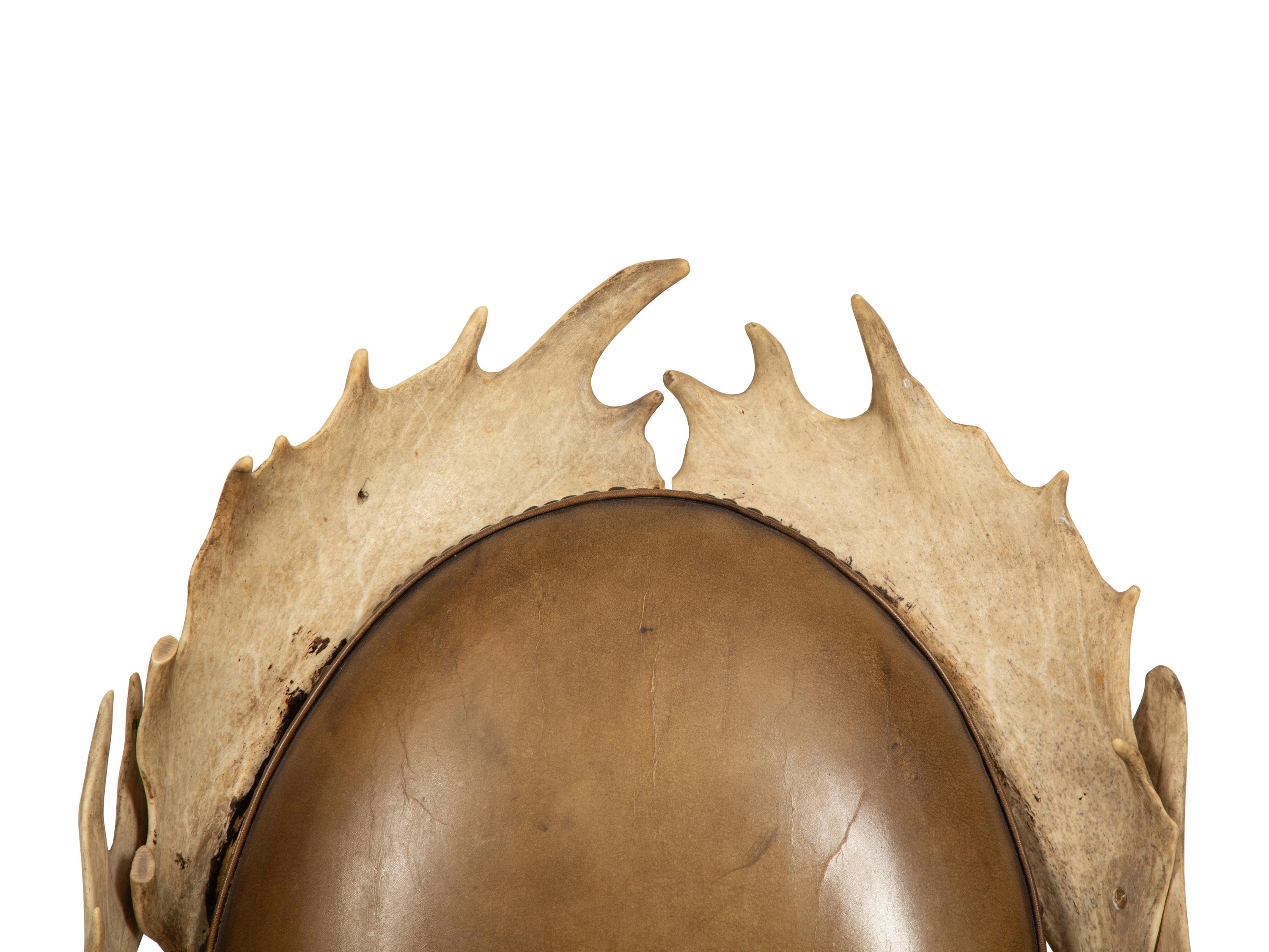 A Victorian Stag Horn Armchair