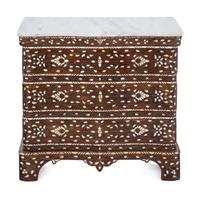 A Syrian Bone Inlaid Chest of Drawers