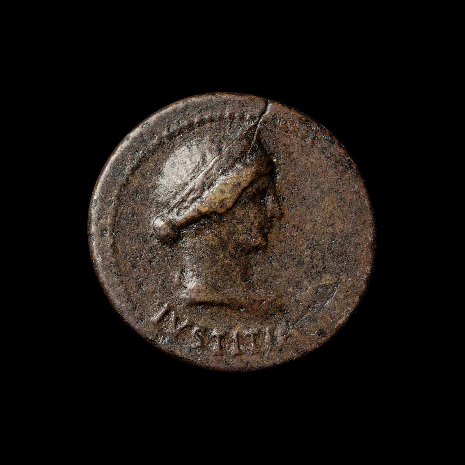 [ANCIENTS] ROMAN EMPIRE. Julia Augusta (Livia) (c. 14-29 AD). Ae Dupondius. (12.8 g).