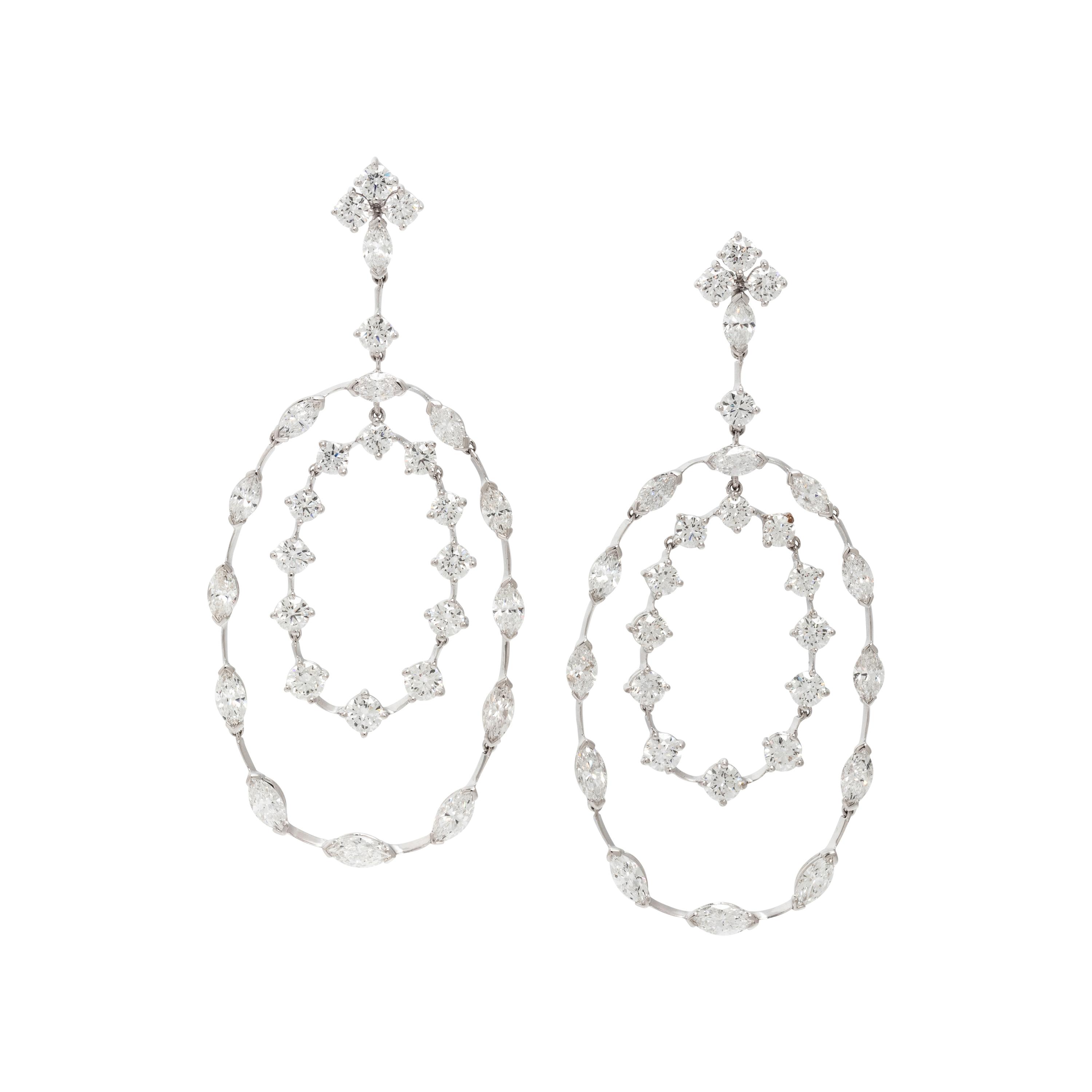 DIAMOND PENDANT EARRINGS